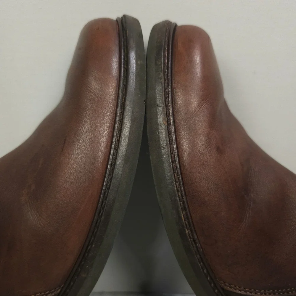 Ecco Holton Chelsea Boots Men 43 US 9 - 9.5 Brown Leather Mid Side Zip GTX